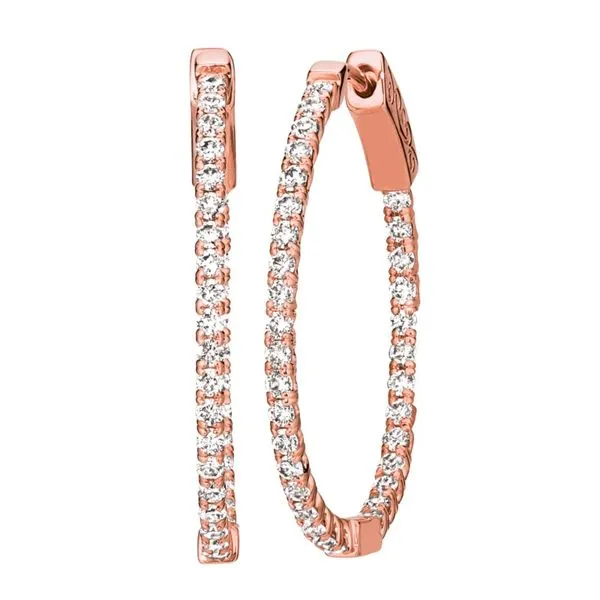Diamond Hoop Earrings Jais Providenciales, 