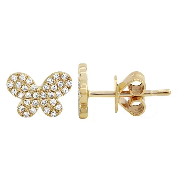Diamond Butterfly Studs Jais Providenciales, 