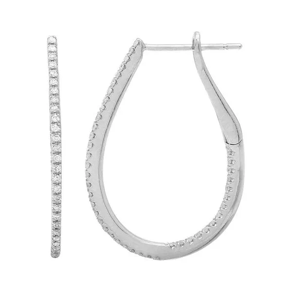 Diamond Hoop Earrings Jais Providenciales, 