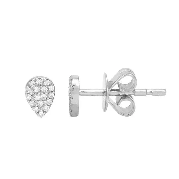 Diamond Teardrop Studs Jais Providenciales, 