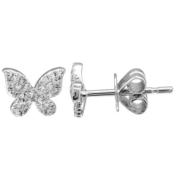 Diamond Butterfly Studs Jais Providenciales, 