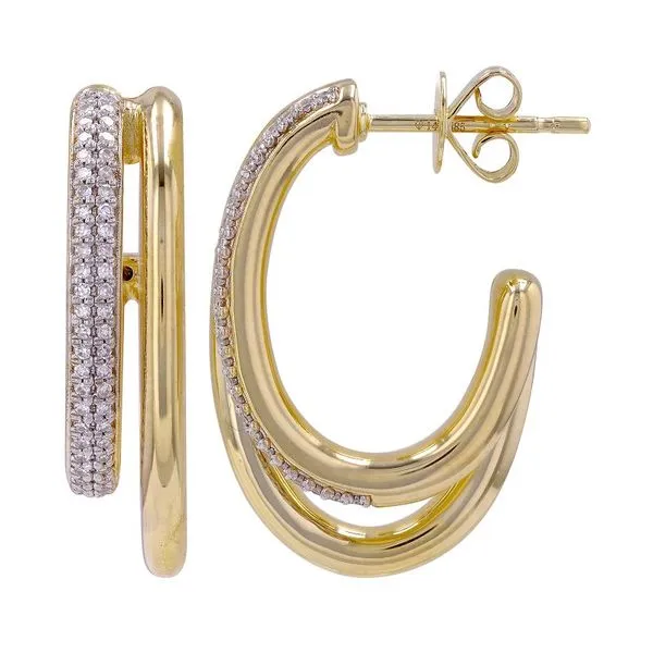 Petite Diamond Hoops Jais Providenciales, 