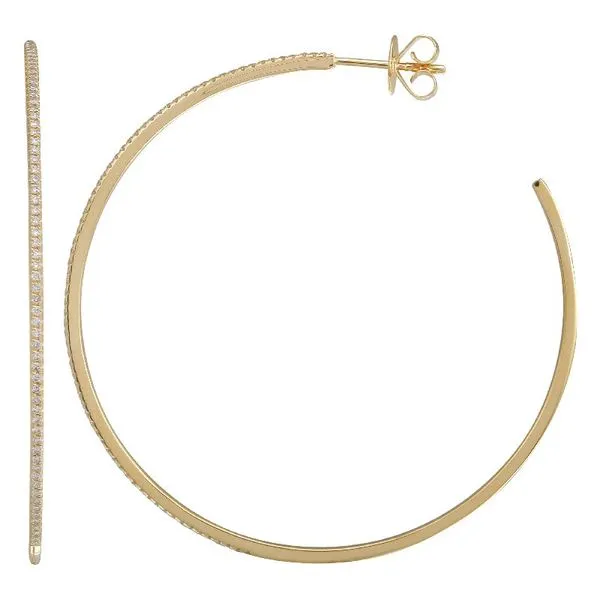 Large Diamond Hoops Jais Providenciales, 