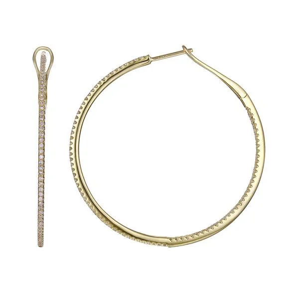 Diamond Inside-Out Hoops Jais Providenciales, 