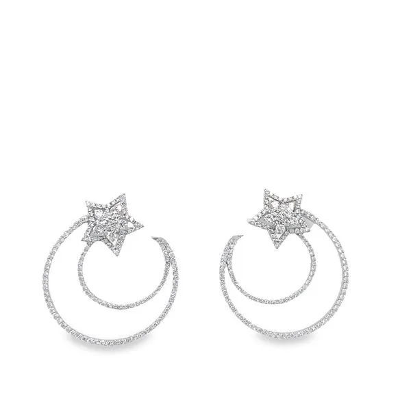 Shooting Star Diamond Earrings Jais Providenciales, 