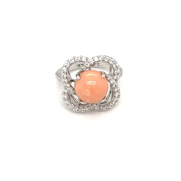 Interwoven Flower Ring Jais Providenciales, 