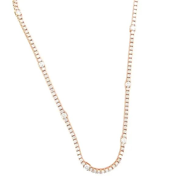 Rose Gold Diamond Chain Jais Providenciales, 