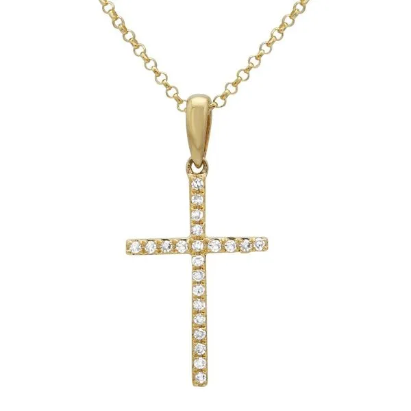 Diamond Cross Necklace Jais Providenciales, 