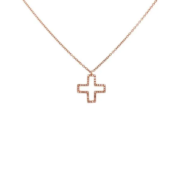 Diamond Cross Necklace Image 2 Jais Providenciales, 