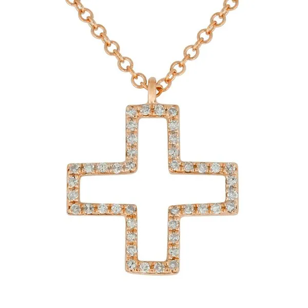 Diamond Cross Necklace Jais Providenciales, 
