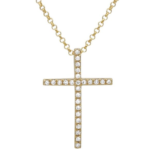 Diamond Cross Necklace Jais Providenciales, 