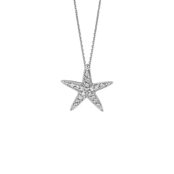 Diamond Starfish Necklace Jais Providenciales, 