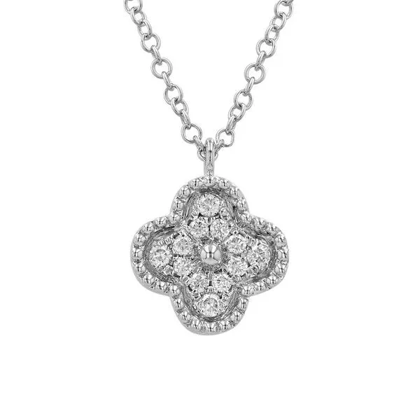 Diamond Quatrefoil Necklace Jais Providenciales, 