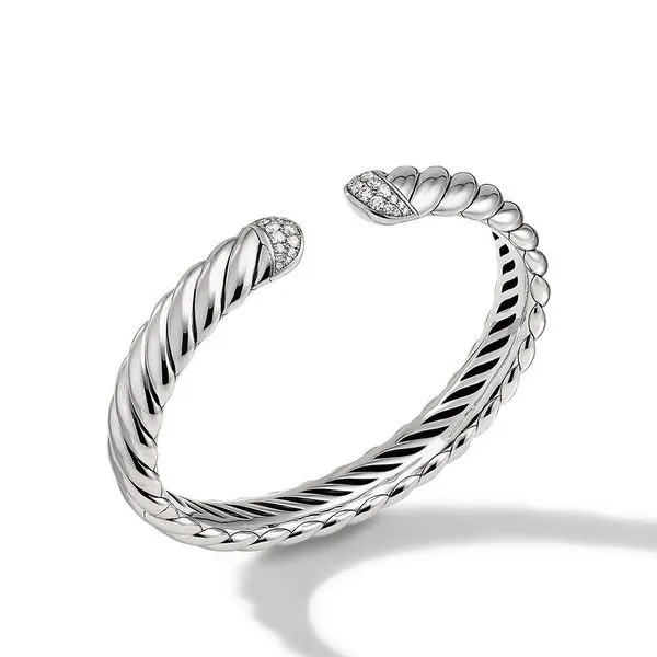 Sculpted Cable Cuff Bracelet Jais Providenciales, 