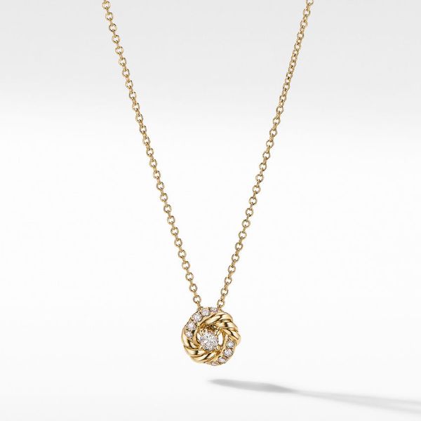 Petite Infinity Pendant Necklace with Diamonds Jais Providenciales, 