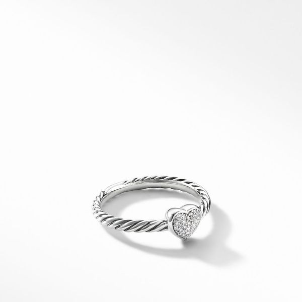 Petite Pave Heart Ring with Diamonds Jais Providenciales, 