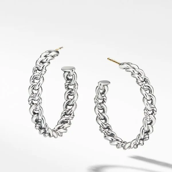 DY Earrings Belmont Curb Link Jais Providenciales, 
