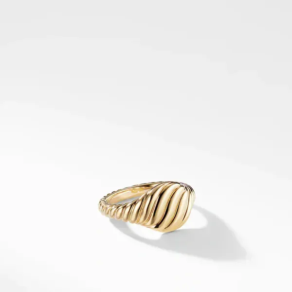 Sculpted Cable Mini Pinky Ring Jais Providenciales, 