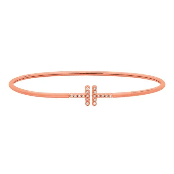 Diamond T-Shaped Bangle Jais Providenciales, 