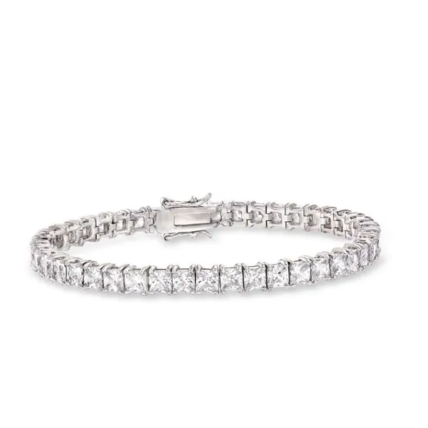 Princess Cut Diamond Bracelet Jais Providenciales, 