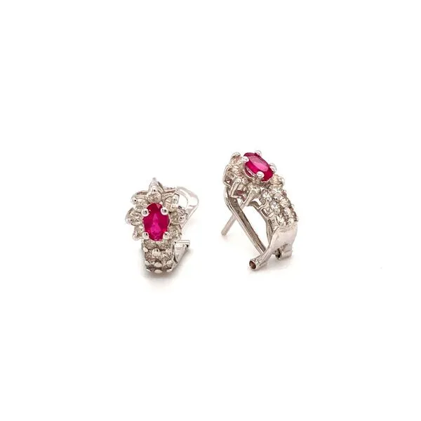 Ruby & Diamond Earrings Jais Providenciales, 