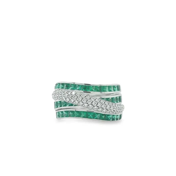 Emerald & Diamond Ring Jais Providenciales, 