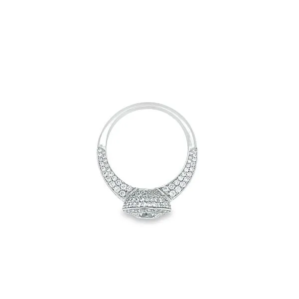 Halo Solitaire Ring Image 3 Jais Providenciales, 