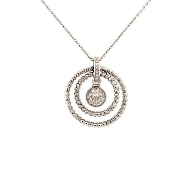 Concentric Diamond Necklace Jais Providenciales, 