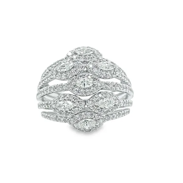 Oval Diamond Cocktail Ring Jais Providenciales, 