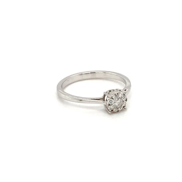 Diamond Cluster Engagement Ring Image 2 Jais Providenciales, 