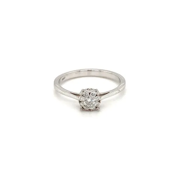 Diamond Cluster Engagement Ring Jais Providenciales, 