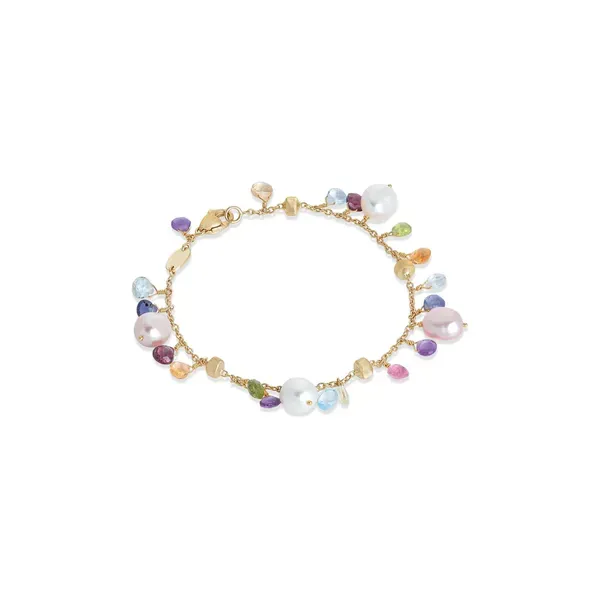 Paradise Pearls And Multicoloured Gemstone Bracelet Jais Providenciales, 