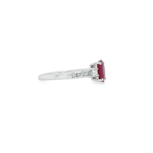 Oval Ruby & Diamond Ring Image 2 Jais Providenciales, 