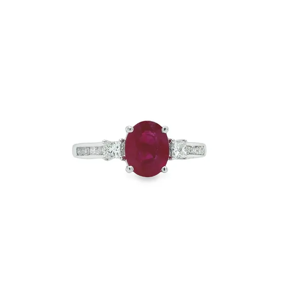 Oval Ruby & Diamond Ring Jais Providenciales, 