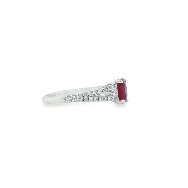 Oval Ruby & Diamond Ring Image 2 Jais Providenciales, 