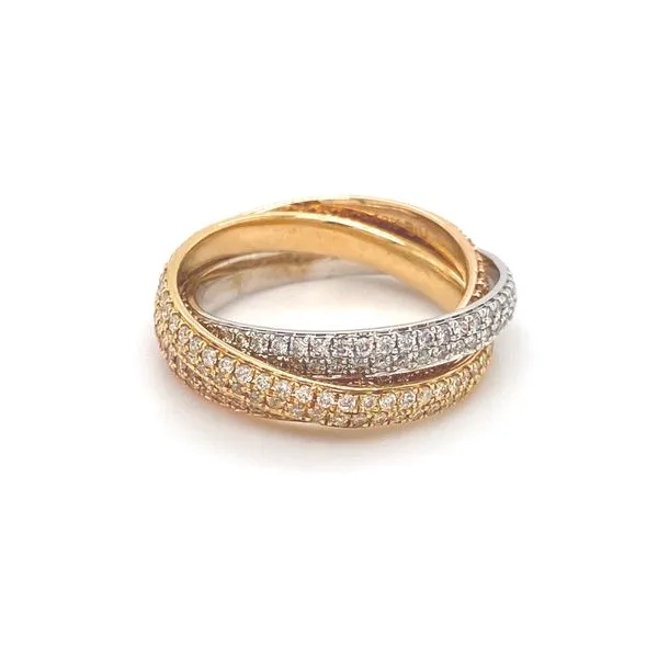 Interlocking Pave Eternity Band Jais Providenciales, 