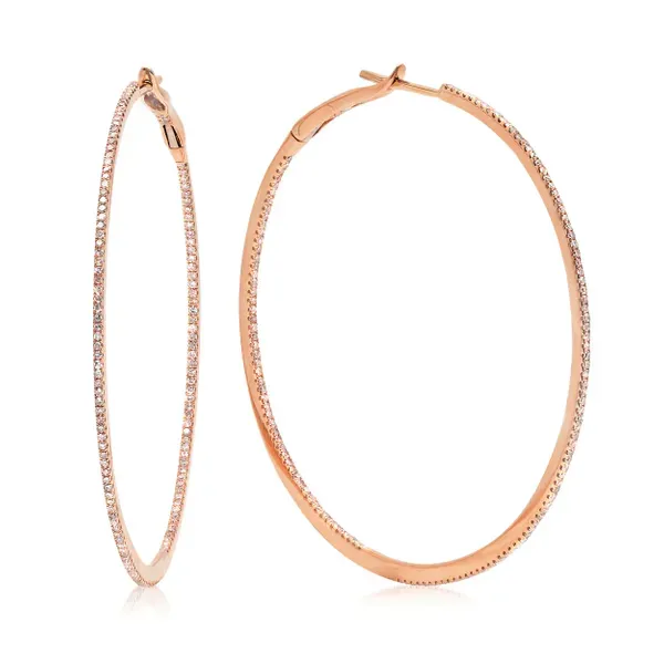 Diamond Hoop Earrings Jais Providenciales, 