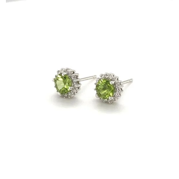 Peridot & Diamond Earrings Image 2 Jais Providenciales, 