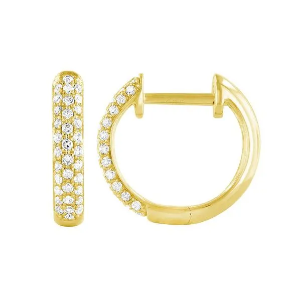 Diamond Hoop Earrings Jais Providenciales, 