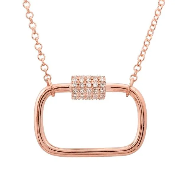 Diamond Paperclip Necklace Jais Providenciales, 