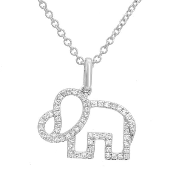 Elephant Necklace with Diamonds Jais Providenciales, 