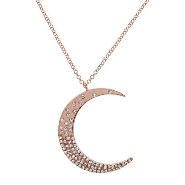 Half Moon Diamond Necklace Jais Providenciales, 