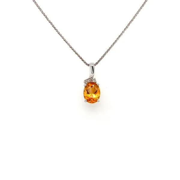 Citrine & Diamond Pendant Jais Providenciales, 