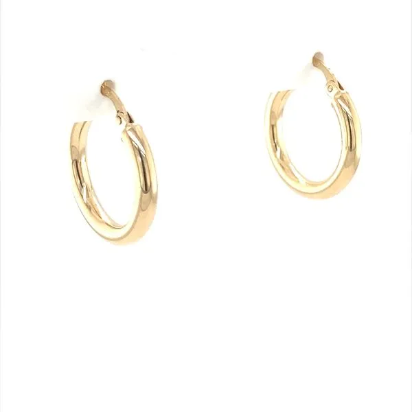 14K Yellow Gold Hoop Earrings Jais Providenciales, 