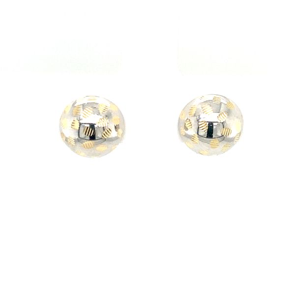 Small Domed Two Tone Studs Jais Providenciales, 
