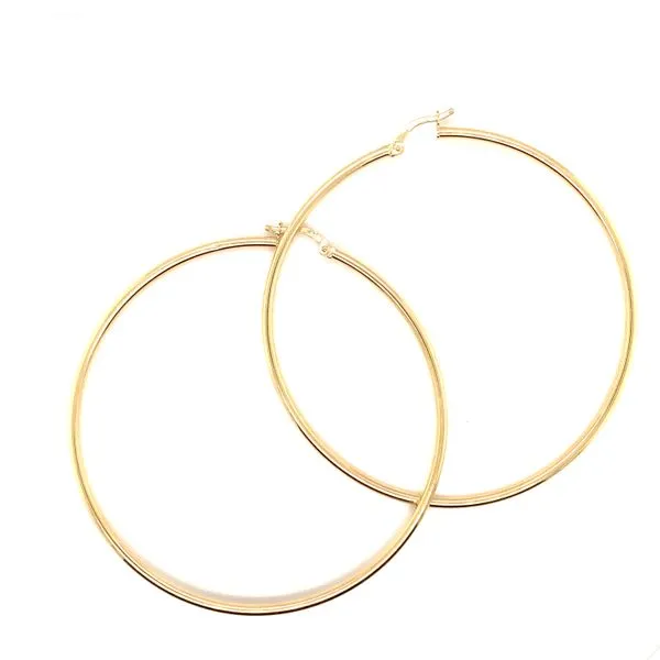Thin Gold Hoops Jais Providenciales, 