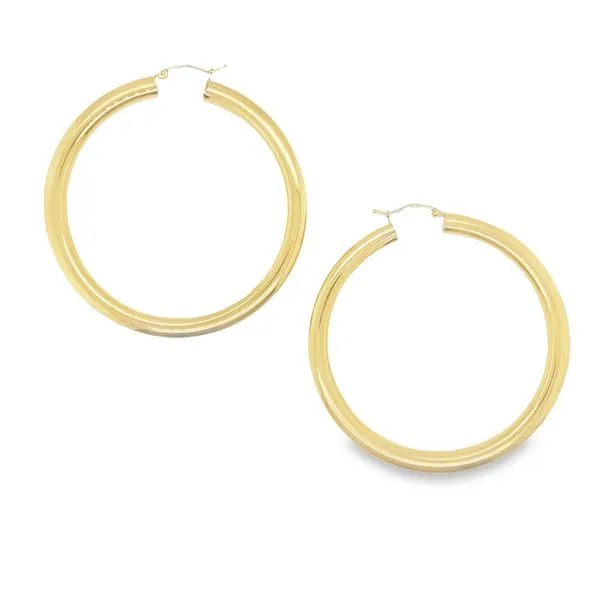 Large Thick Rounded Hoops Jais Providenciales, 