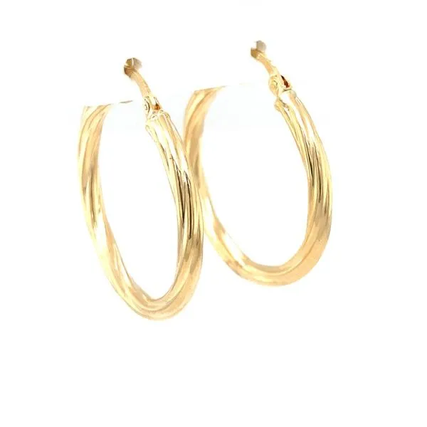Large Twisted Tube Hoops Jais Providenciales, 