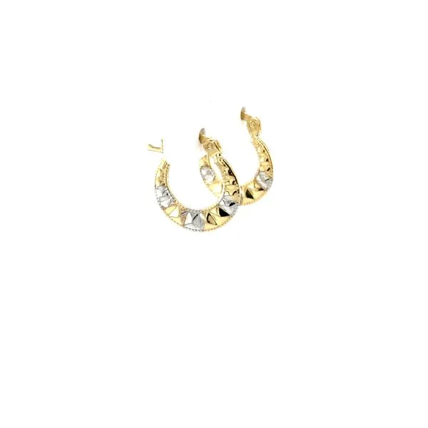 Mini Two-tone DC Hoops with Design Jais Providenciales, 