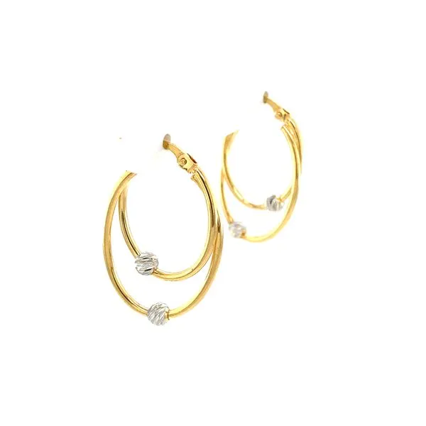 Oval Hoop Earrings Jais Providenciales, 